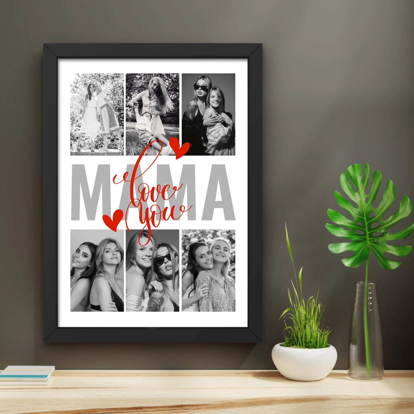 Kolaż wspomnień na Dzień Matki - Twój projekt ze zdjęciami (Plakat lub Obraz)