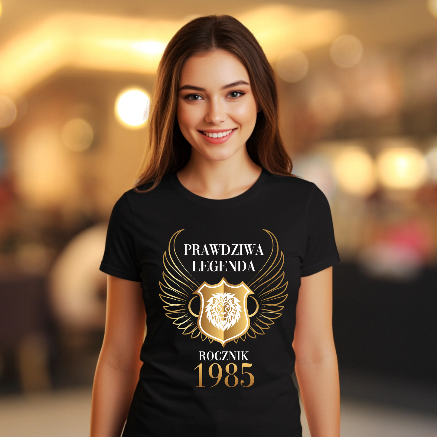 Czarna koszulka PRAWDZIWA LEGENDA + ROK