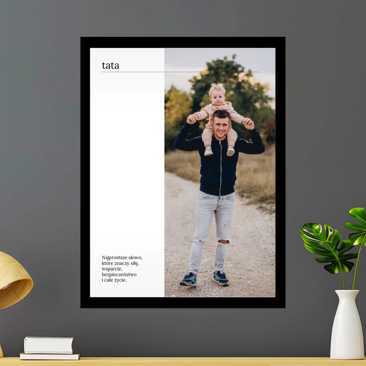 Personalizowany plakat Tata z Waszym zdjęciem