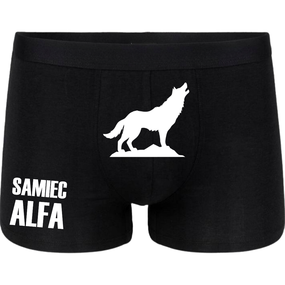 Bokserki na prezent Walentynki SAMIEC ALFA WOLF