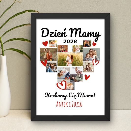 Prezent od dzieci na Dzień Mamy: Twój własny fotokolaż z podpisami