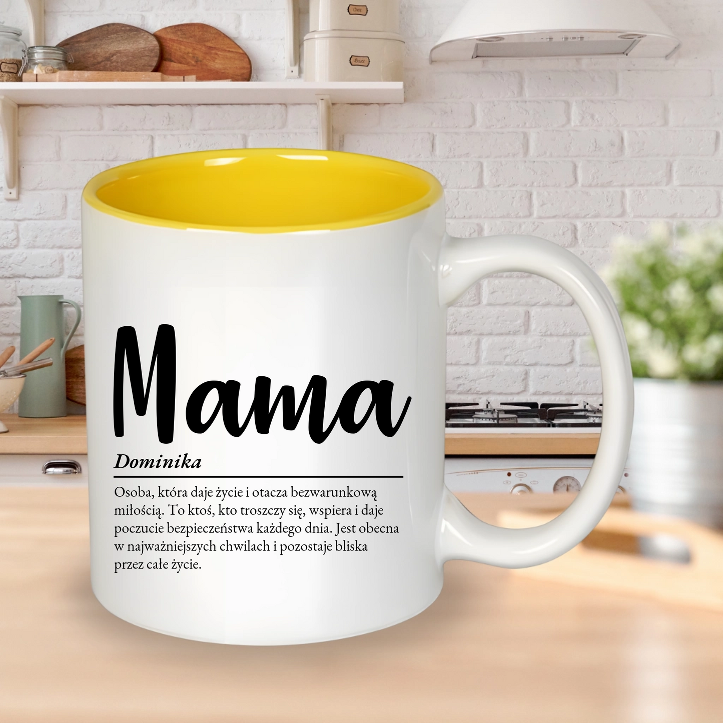 Kubek z okazji Dnia Mamy MAMA Imię + Opis