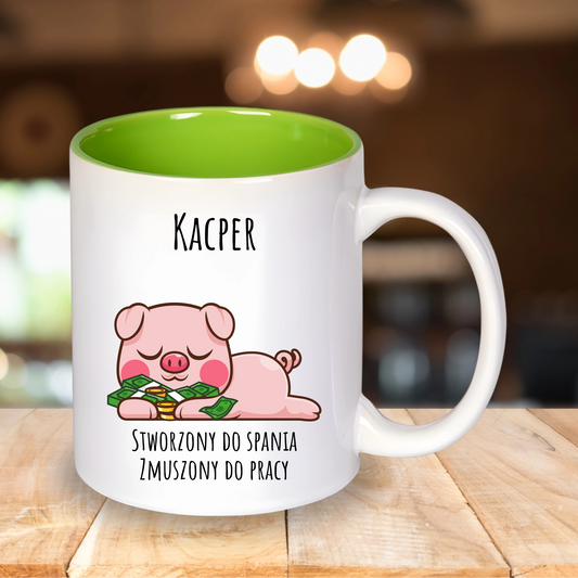 Kubek z uroczym Zwierzątkiem + IMIĘ