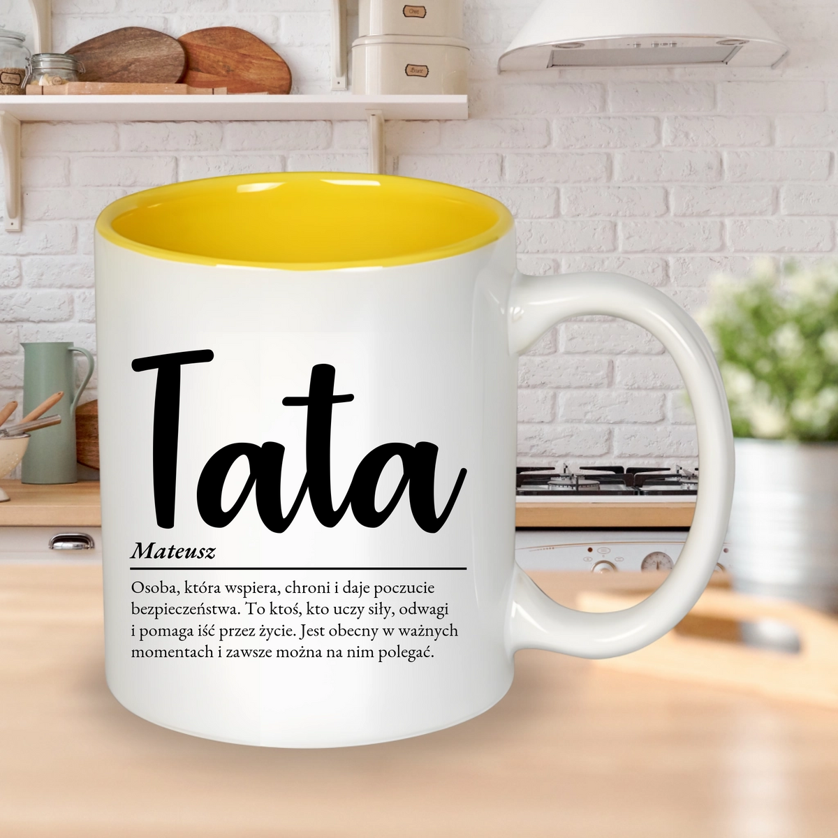 Personalizowany kubek Tata z imieniem i dedykacją