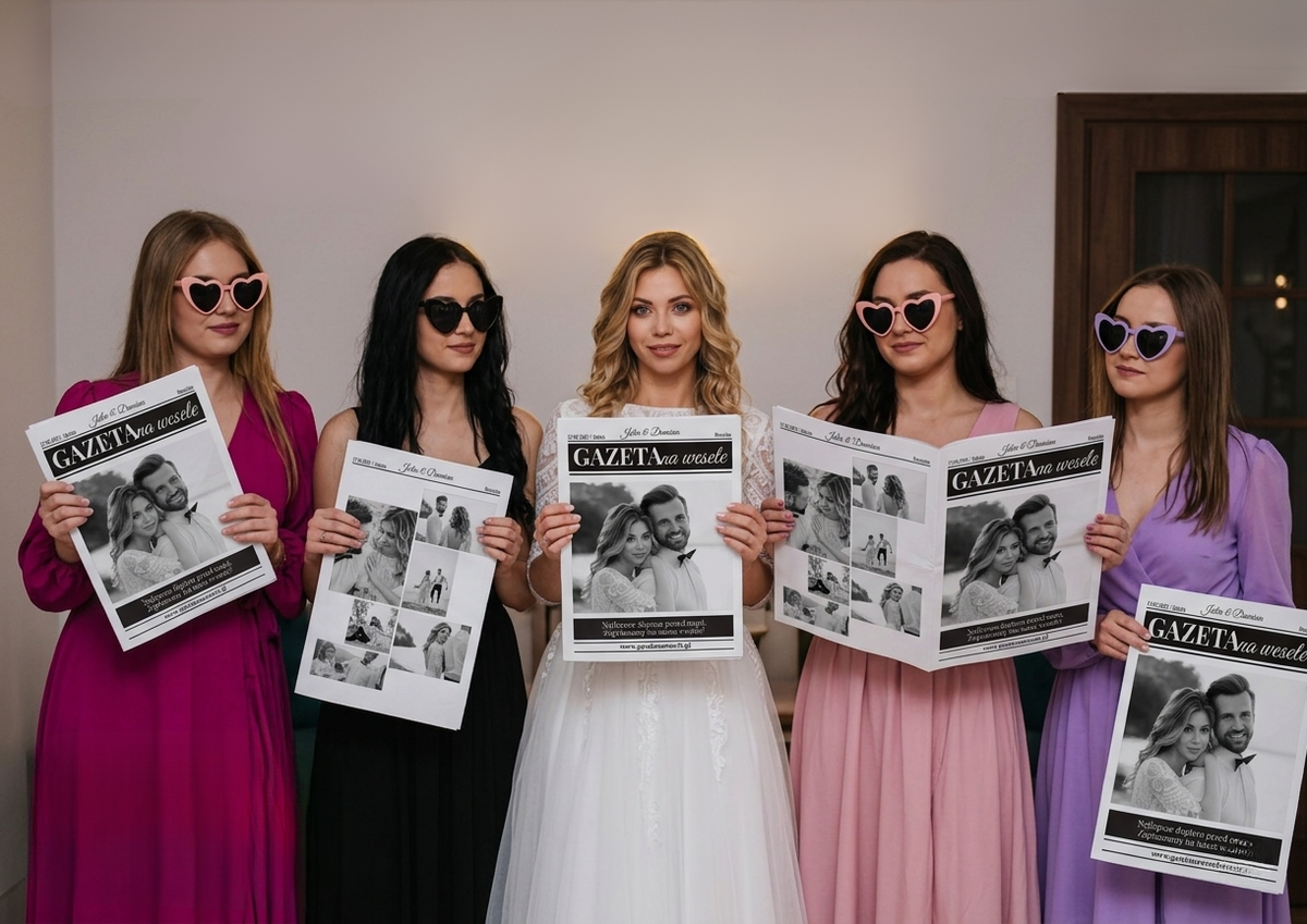 Gazeta Weselna - Personalizowana Atrakcja i Podziękowanie dla Gości