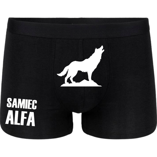 Bokserki na prezent Walentynki SAMIEC ALFA WOLF