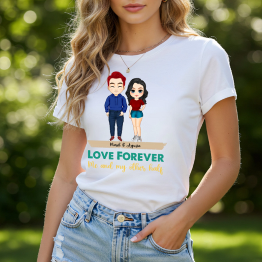 Koszulka Love Forever spersonalizuj ją pod Waszą parę!
