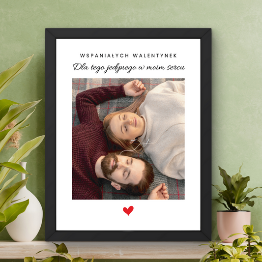 Ramka z Waszym zdjęciem i napisami + serduszko.