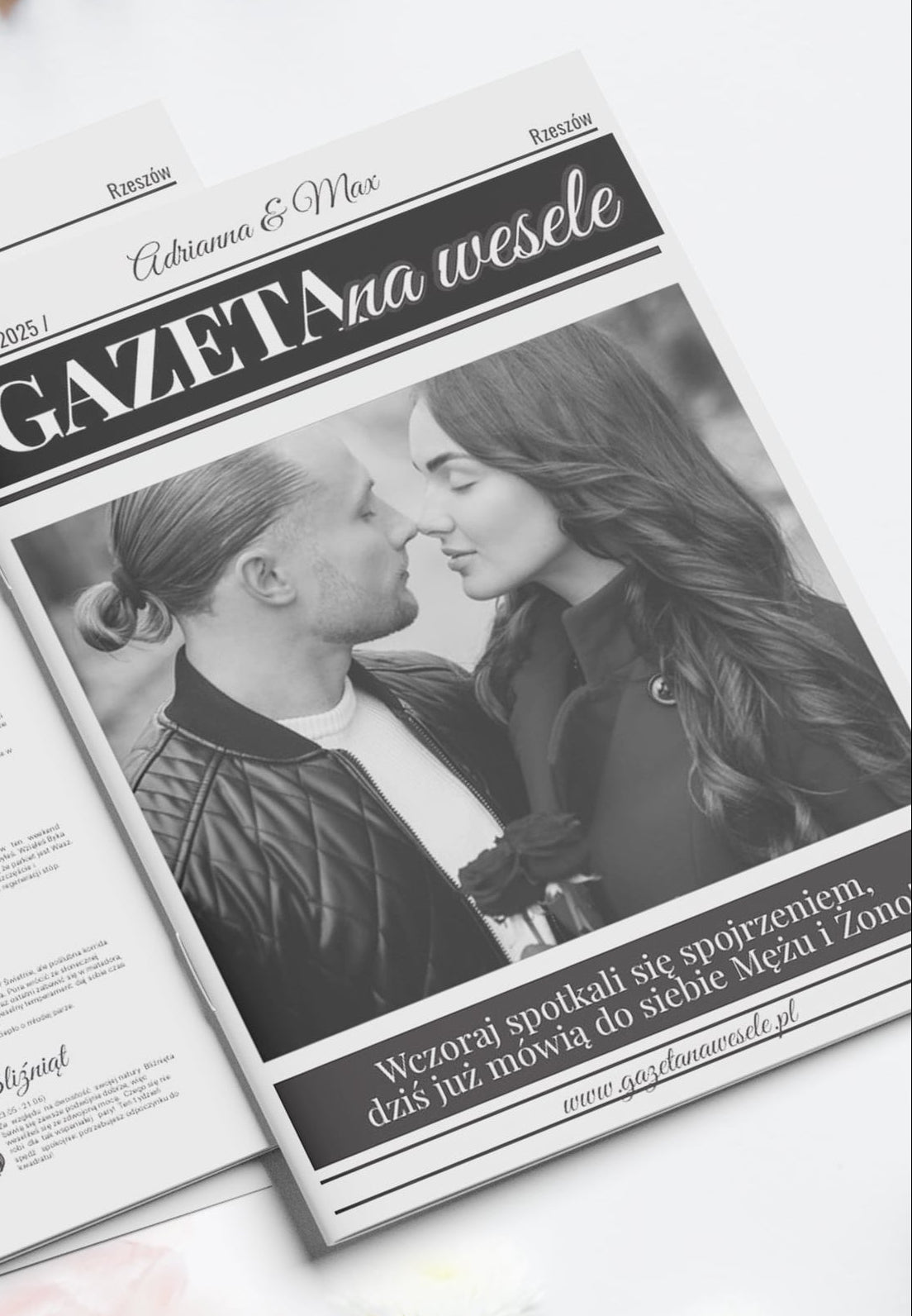 Gazeta Weselna - Personalizowana Atrakcja i Podziękowanie dla Gości