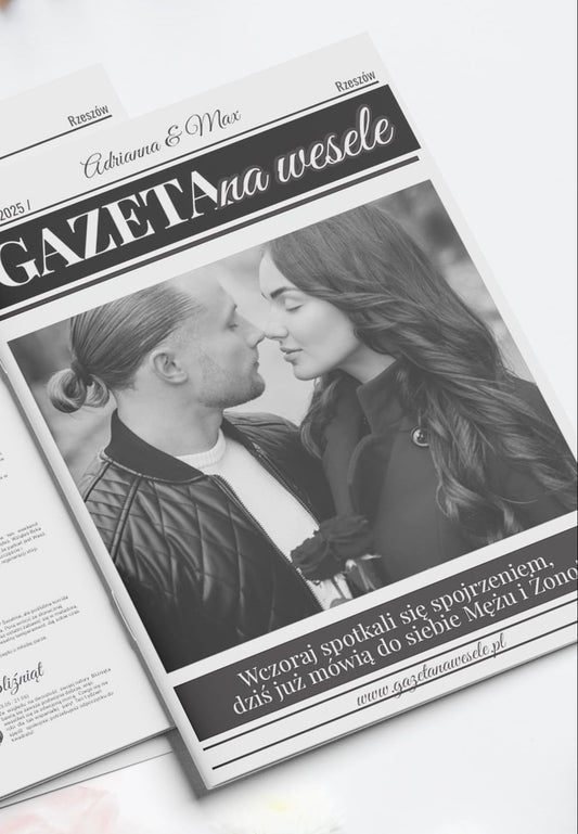 Gazeta Weselna - Personalizowana Atrakcja i Podziękowanie dla Gości