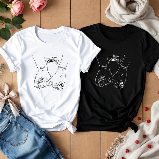 Koszulka Wasze dłonie i imiona "Razem na zawsze"